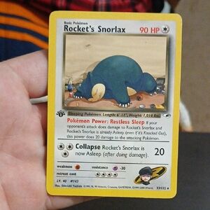 1st Edition Rocket's Snorlax